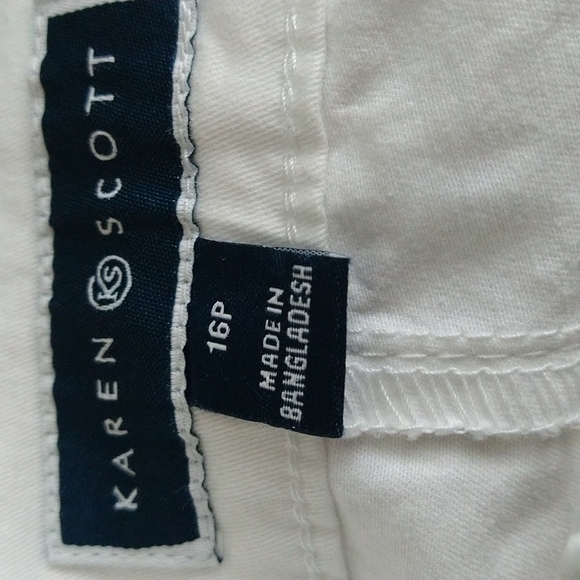 Karen Scott White Capri Pants  Plus Size:16PETITE - Picture 3 of 8